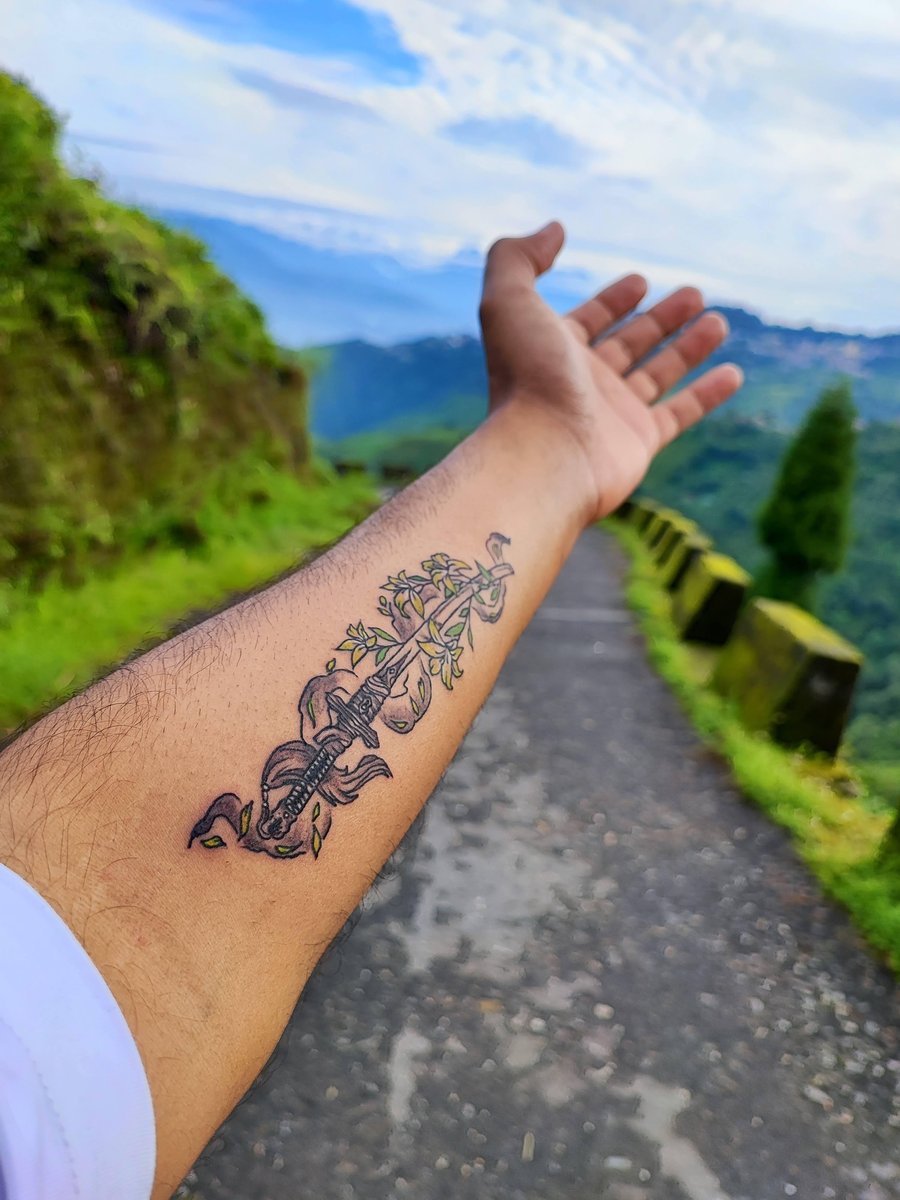 Photo of the tattoo titled Nier Automata Sword from Darjeeling
