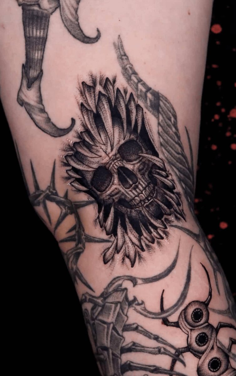 Photo of the tattoo titled Skeleton Gap Filler Tattoo