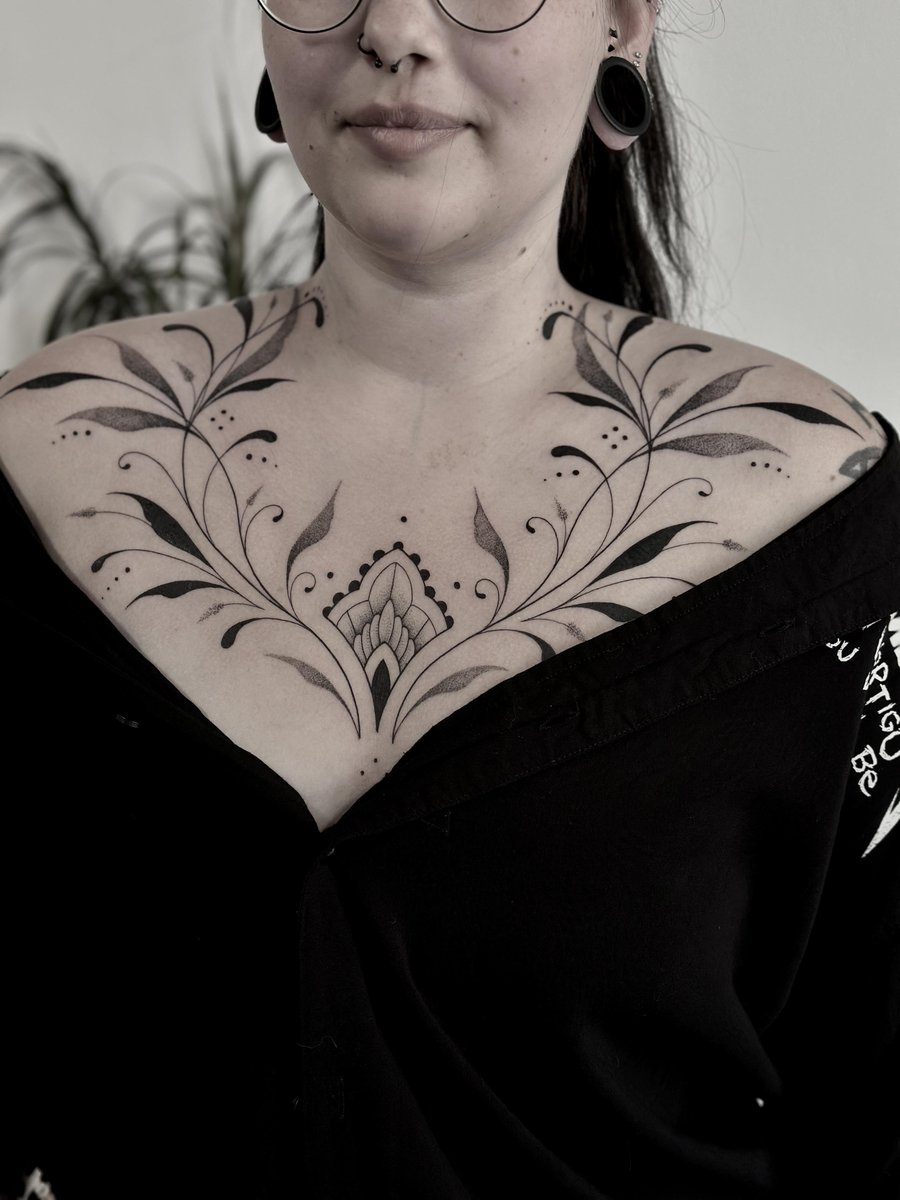 Photo of the tattoo titled Friend's Brave Chestpiece
