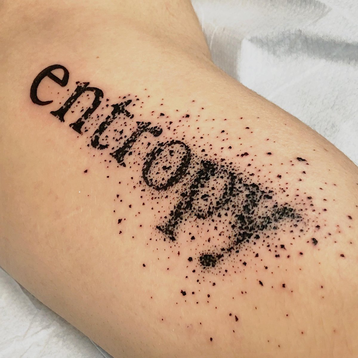 Photo of the tattoo titled Embracing Universal Chaos