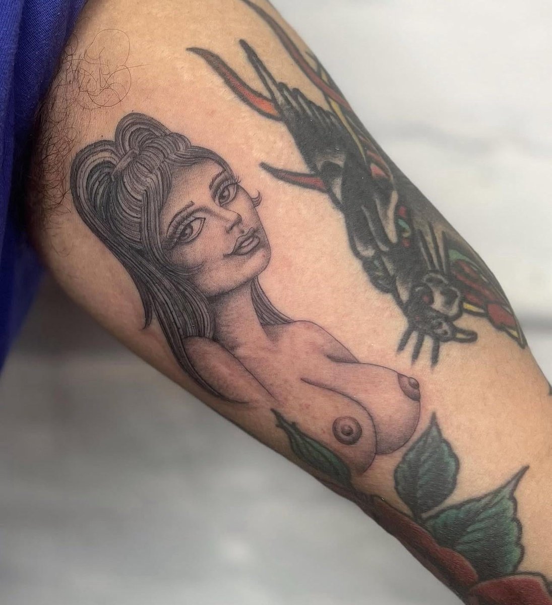 Photo of the tattoo titled Portrait of a Loved One