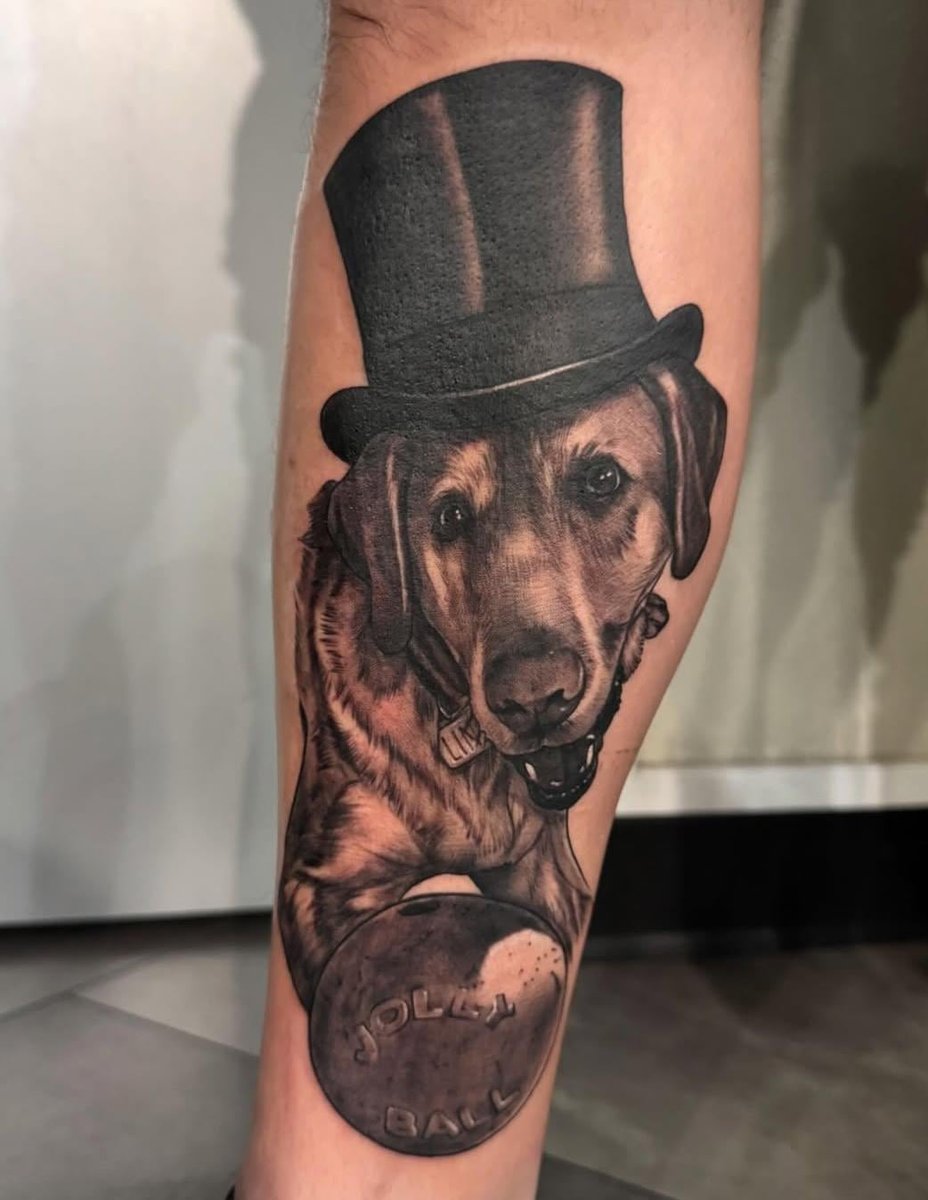Photo of the tattoo titled Memorial for my best friend Lincoln
