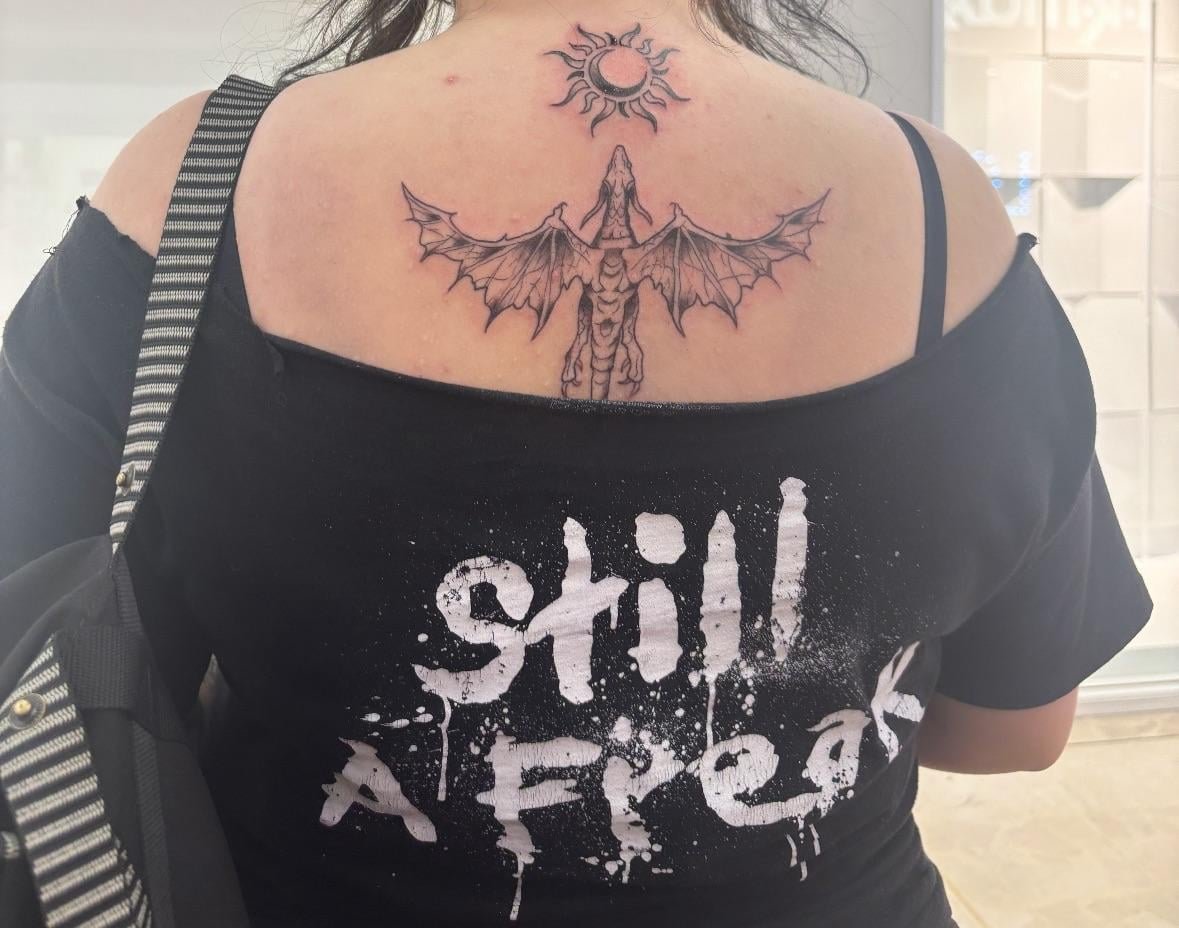 Photo of the tattoo titled My Fierce Dragon Companion