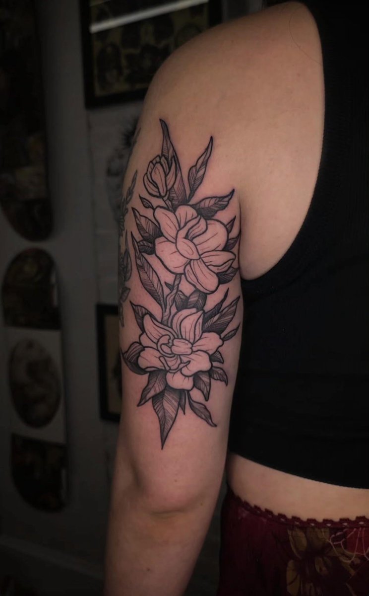 Photo of the tattoo titled Magnolias Bloom on My Skin