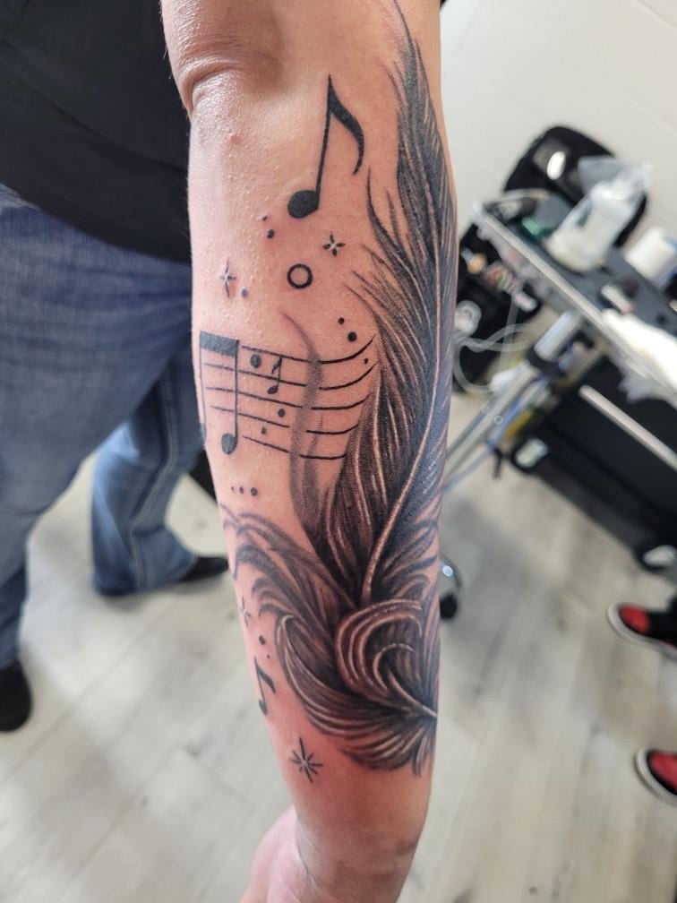 Photo of the tattoo titled Fresh ink, absolute love