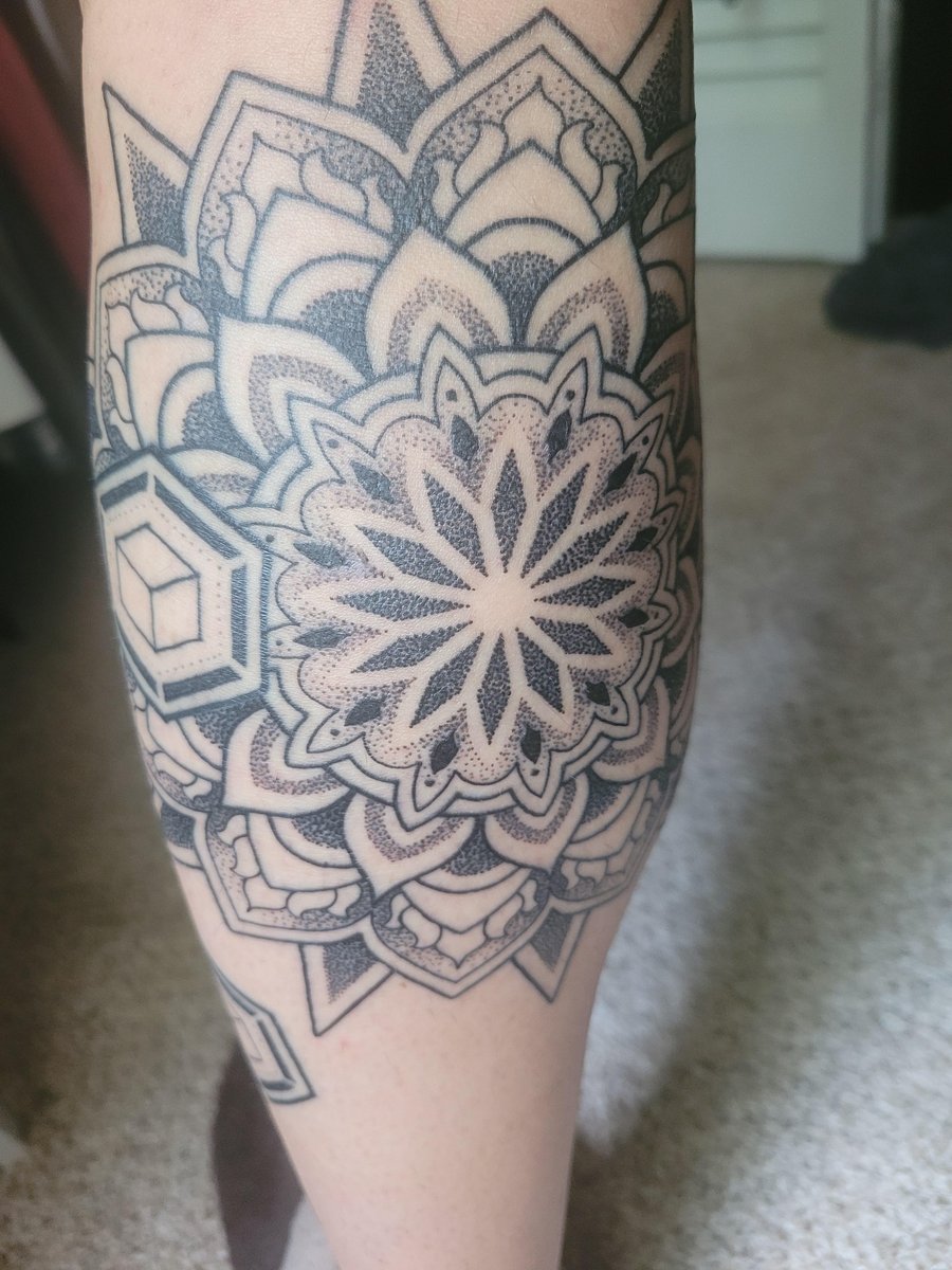 Photo of the tattoo titled Seeking Inspiration for Leg Sleeve