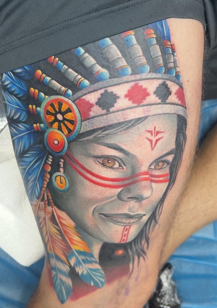 Photo of the tattoo titled New Leg Piece in Houston
