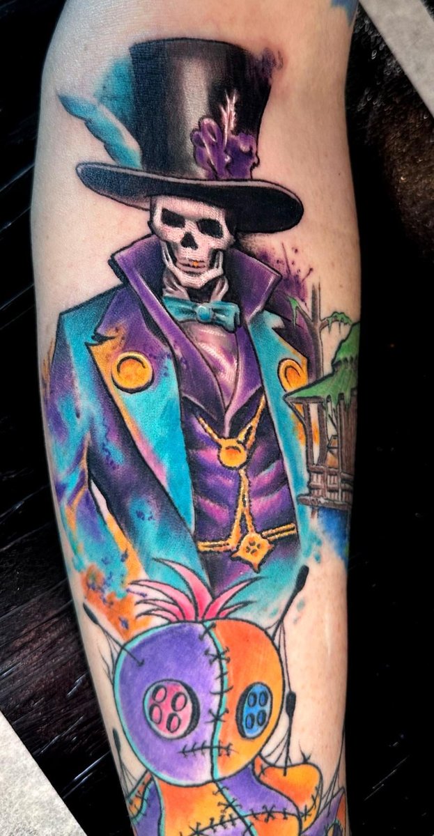 Photo of the tattoo titled Voodoo Sleeve In Progress