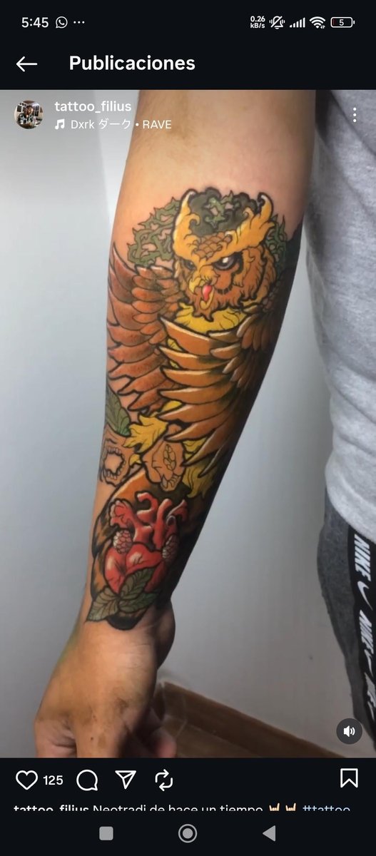 Photo of the tattoo titled Supporting a Talented Colombian Artist