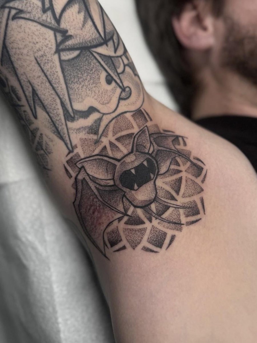 Photo of the tattoo titled Unexpected Zubat in Armpit