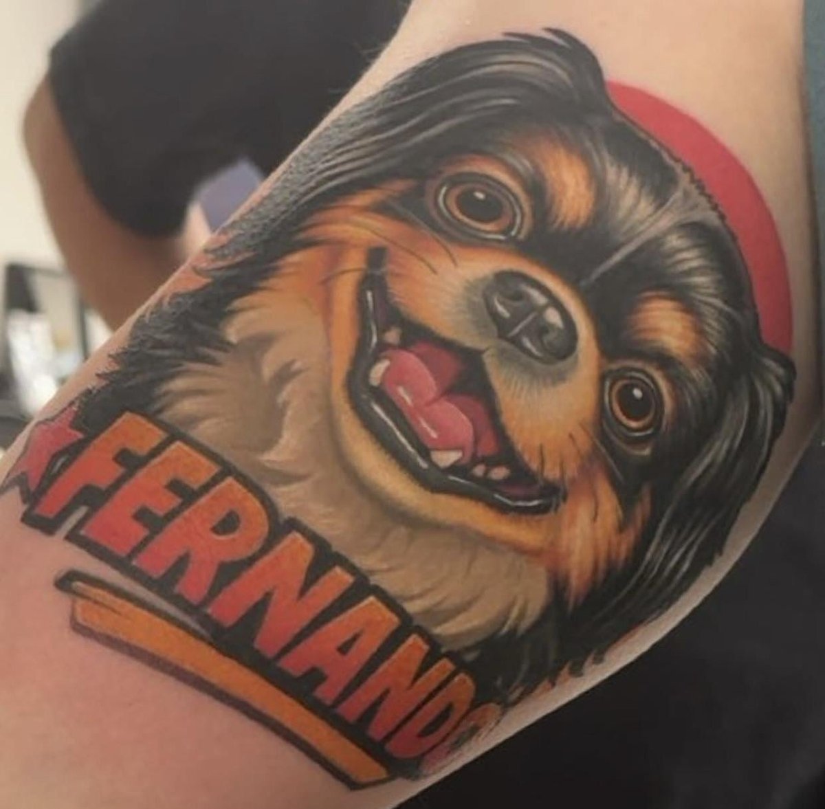 Photo of the tattoo titled Fernando's Vibrant Portrait