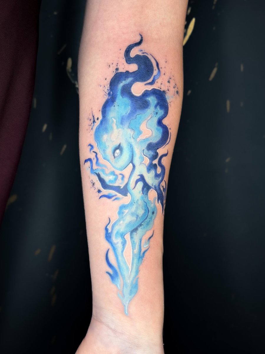 Photo of the tattoo titled Guiding Light of the Unknown