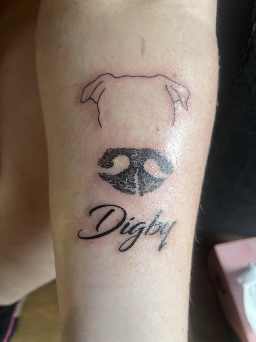 Photo of the tattoo titled Tribute to my beloved Digby