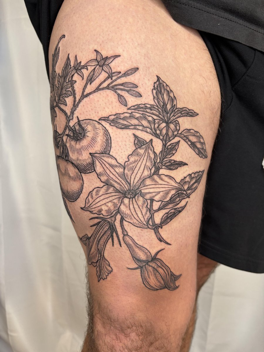 Photo of the tattoo titled Brooklyn Vegetable Garden Ink