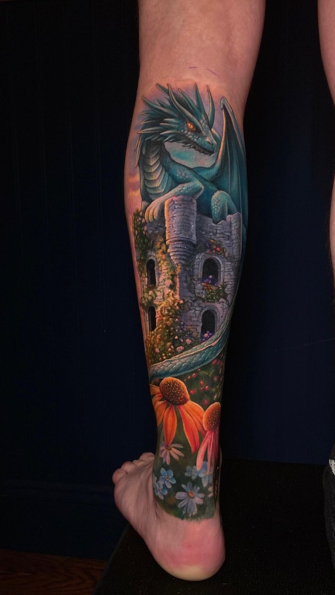 Photo of the tattoo titled My First Dragon Tattoo