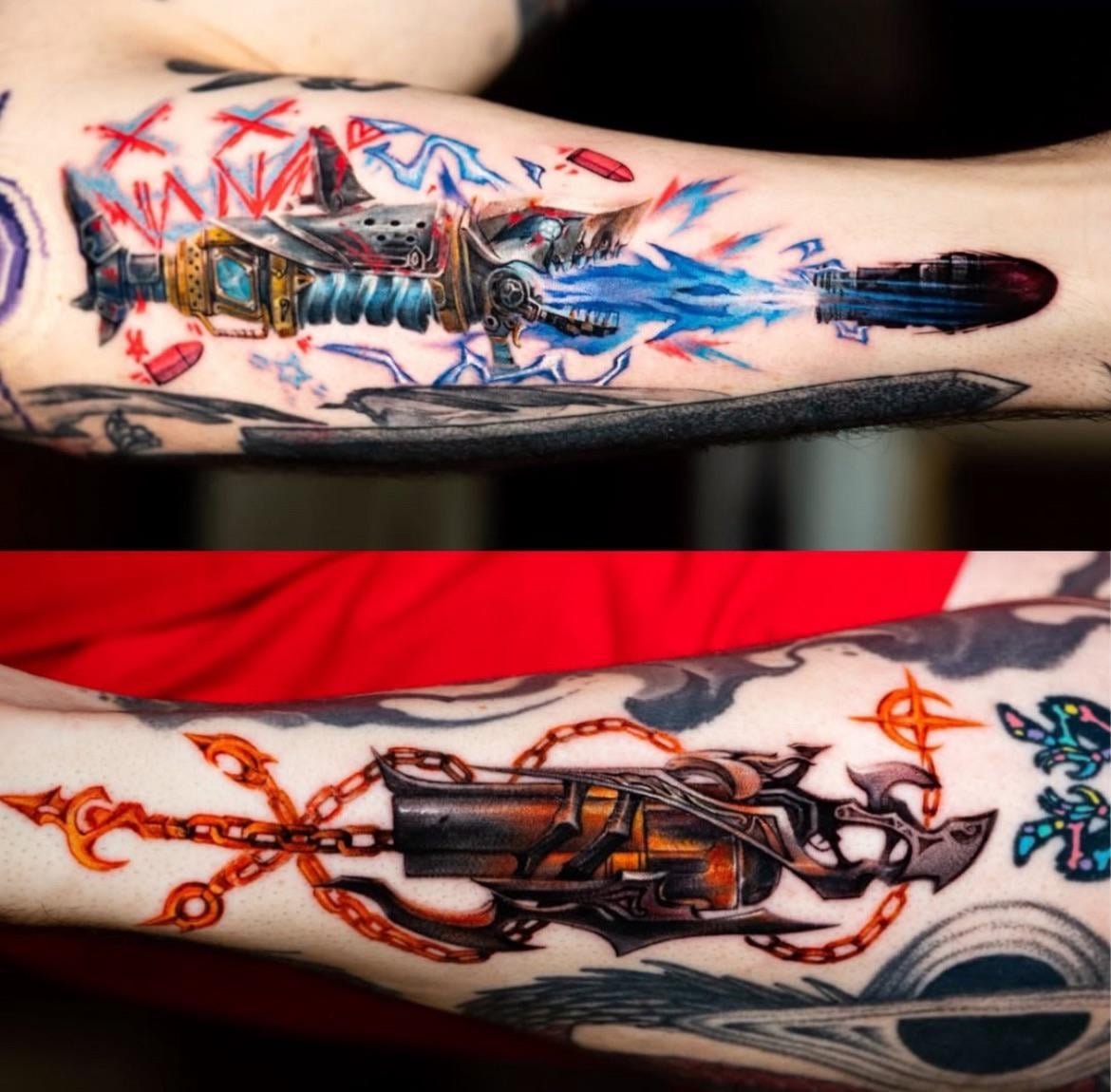 Photo of the tattoo titled Twin Legend of Legends Tattoos