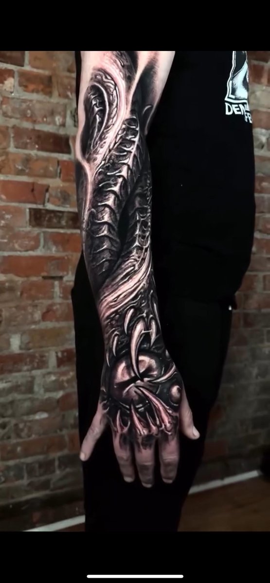 Photo of the tattoo titled Dark Bio Half Sleeve