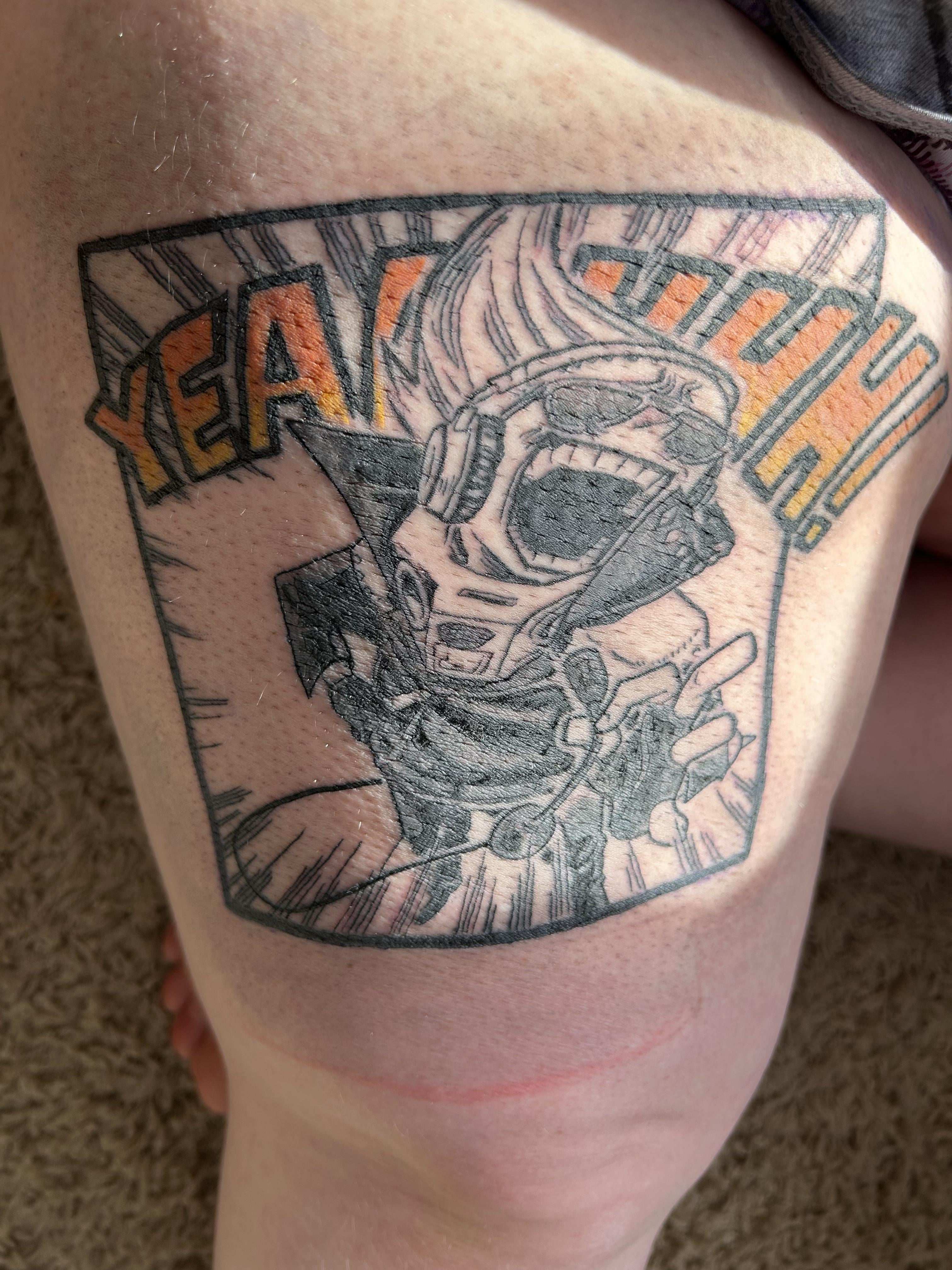 Photo of the tattoo titled My Awesome Present Mic Tattoo
