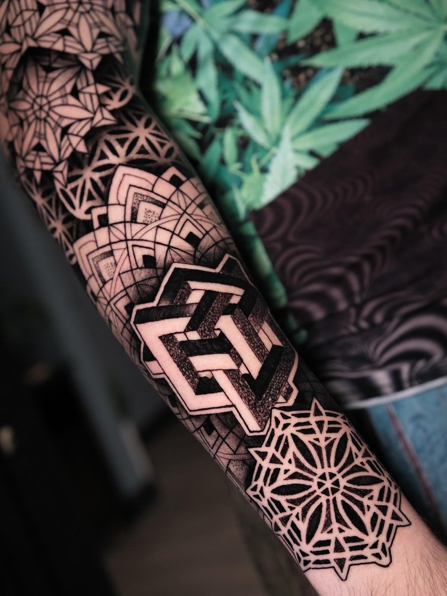 Photo of the tattoo titled Intricate Geometric Tattoo