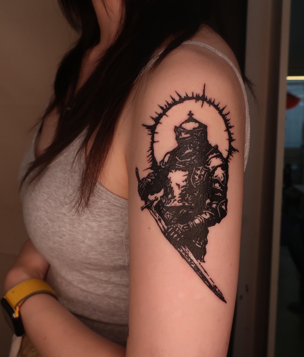 Photo of the tattoo titled Knight Armor for Protection
