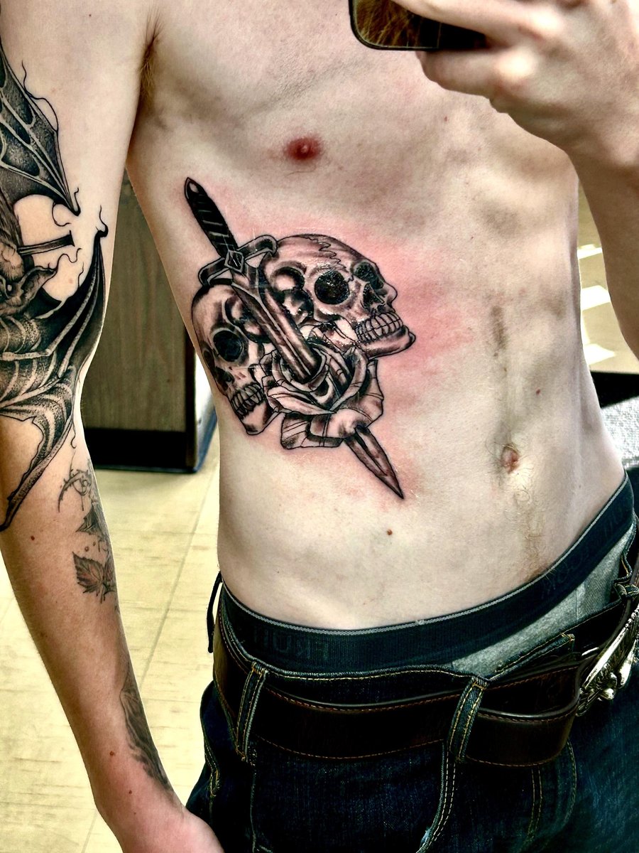 Photo of the tattoo titled My First Rib Tattoo Earned