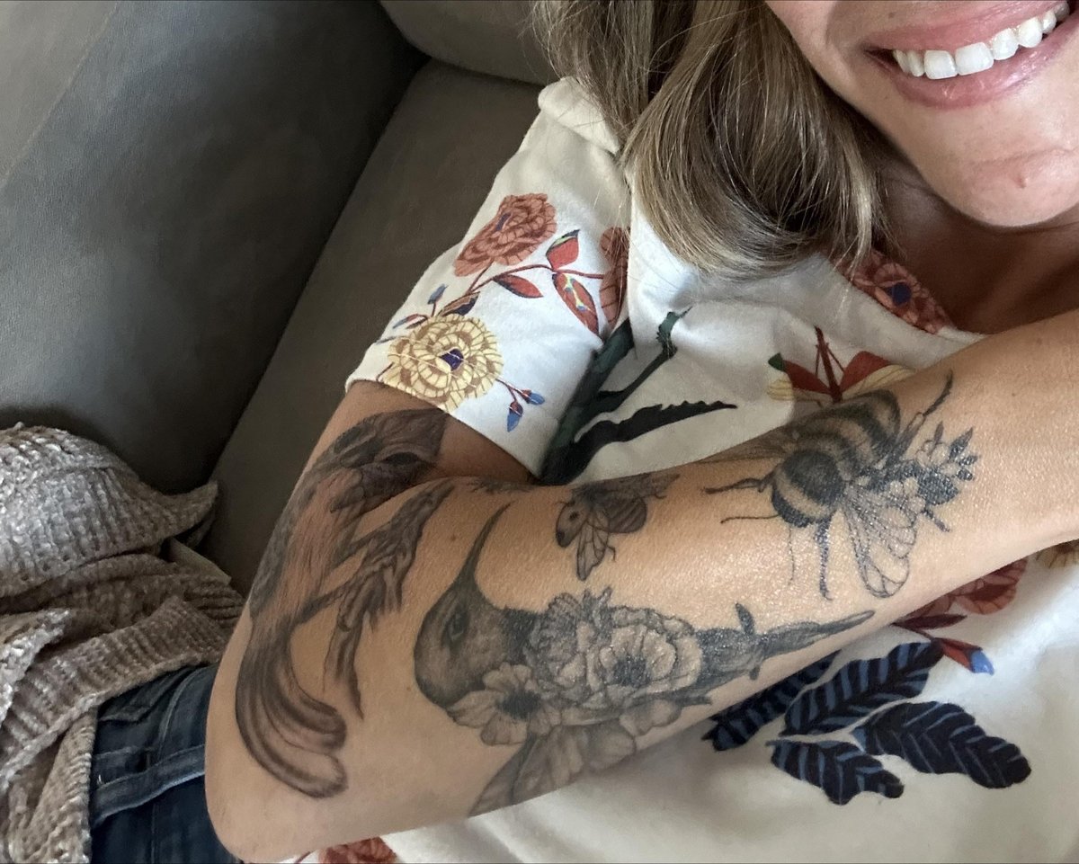 Photo of the tattoo titled Considering Color for Black and White Ink