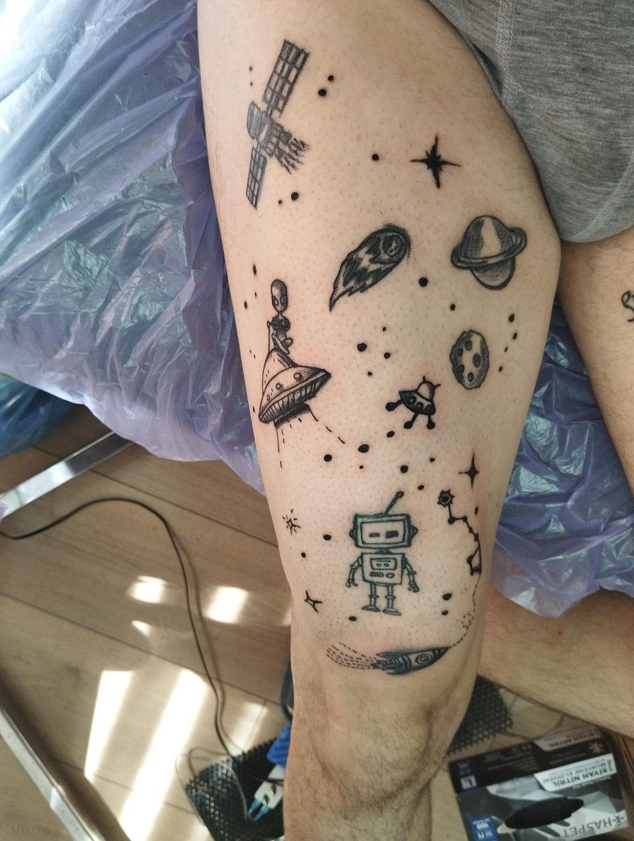 Photo of the tattoo titled My Self-Tattooed Sleeve Journey