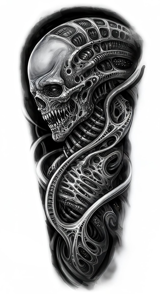 Photo of the tattoo titled My First Alien Inspired Ink