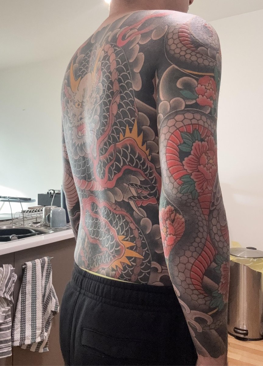 Photo of the tattoo titled Ongoing Japanese Suit Sleeve