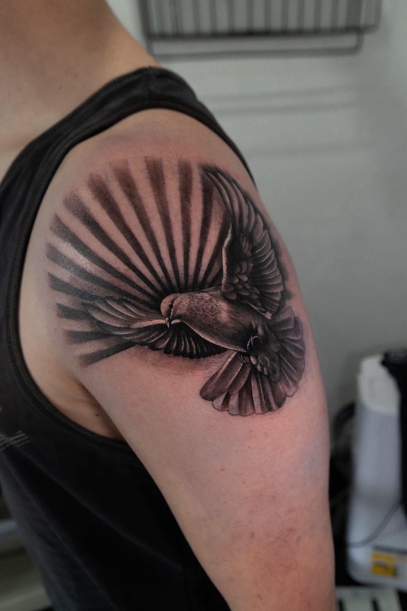 Photo of the tattoo titled First Ink: A Question About a Dove