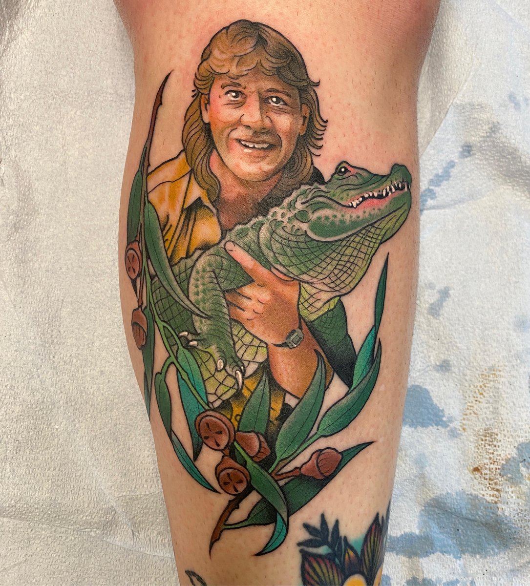 Photo of the tattoo titled Crikey! Stoked on this piece!