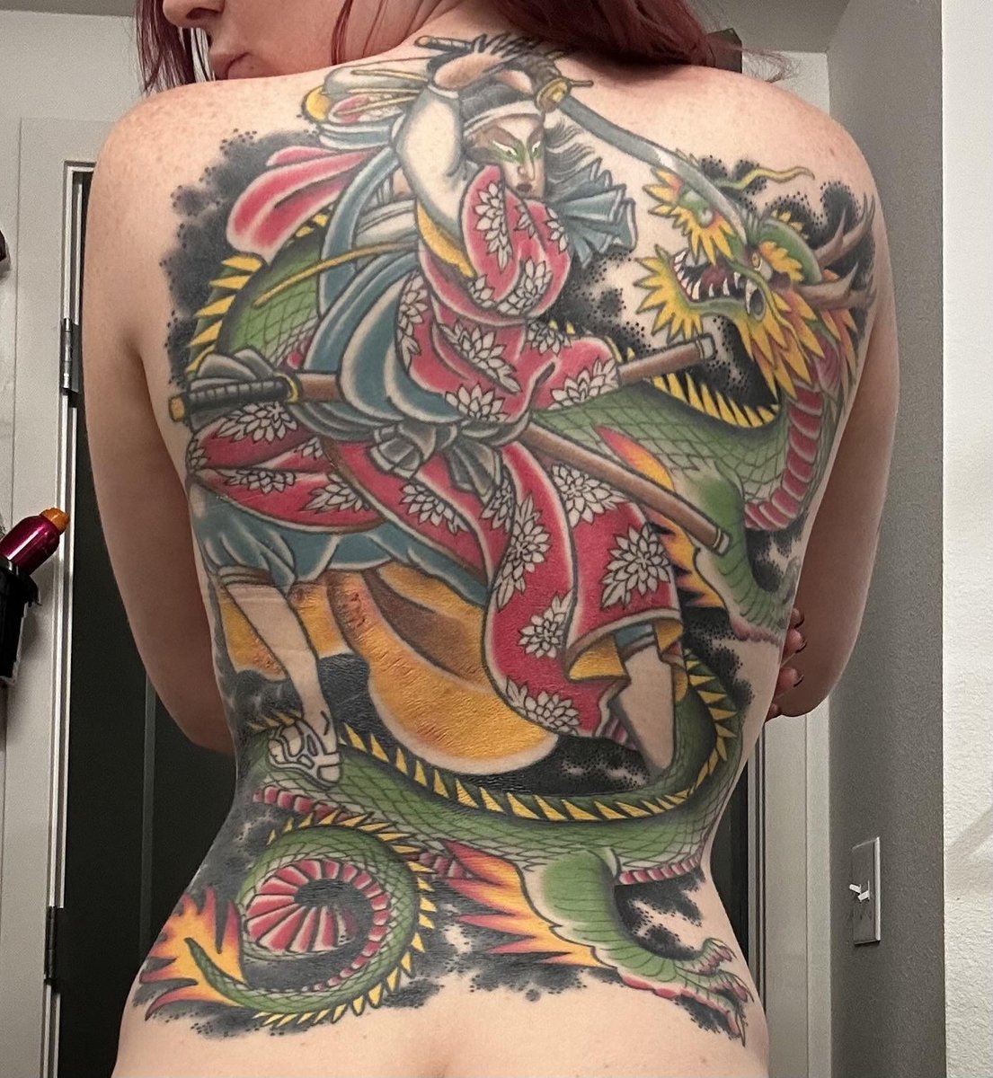 Photo of the tattoo titled Samazon - Denver Landmark