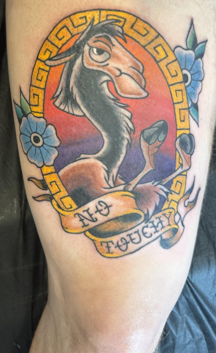 Photo of the tattoo titled No Touchy! Black Squirrel Ink