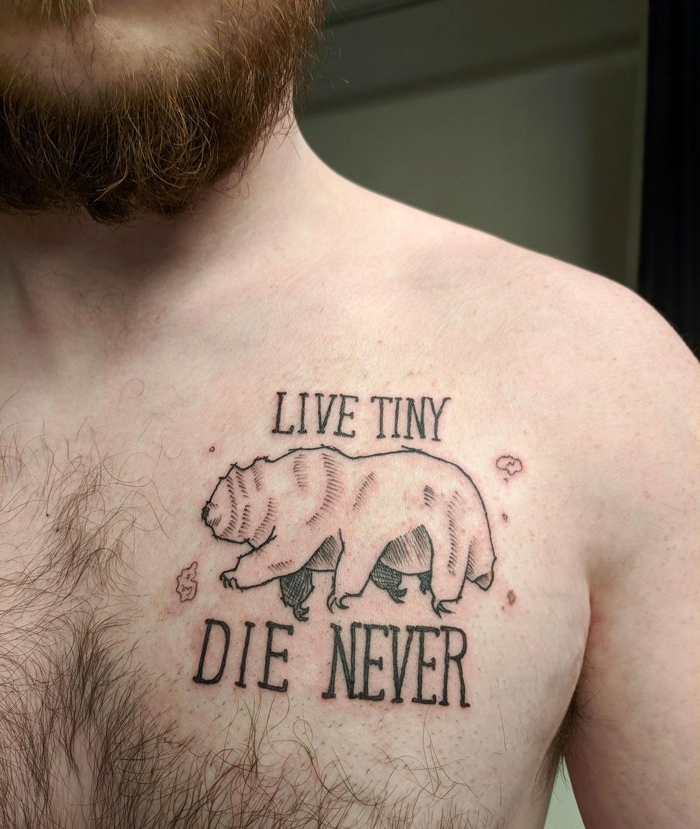 Photo of the tattoo titled Tardigrade Resilience Tattoo