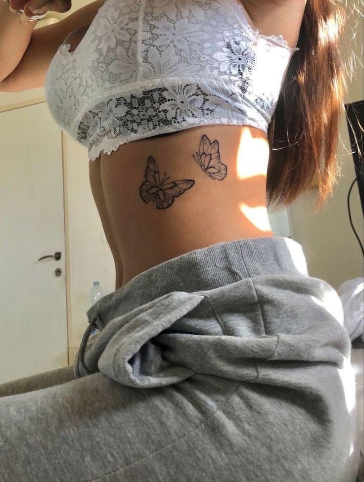 Photo of the tattoo titled First Rib Tattoo Pain Concern
