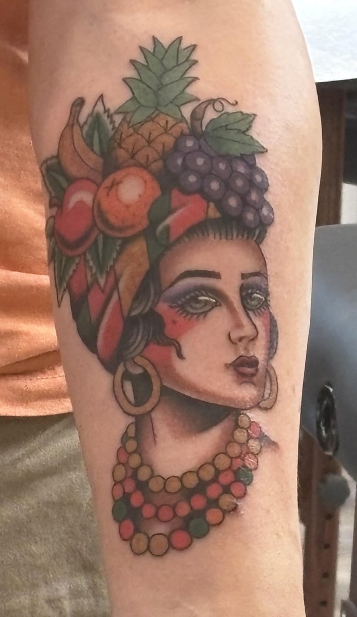 Photo of the tattoo titled My First Carmen Miranda Tattoo