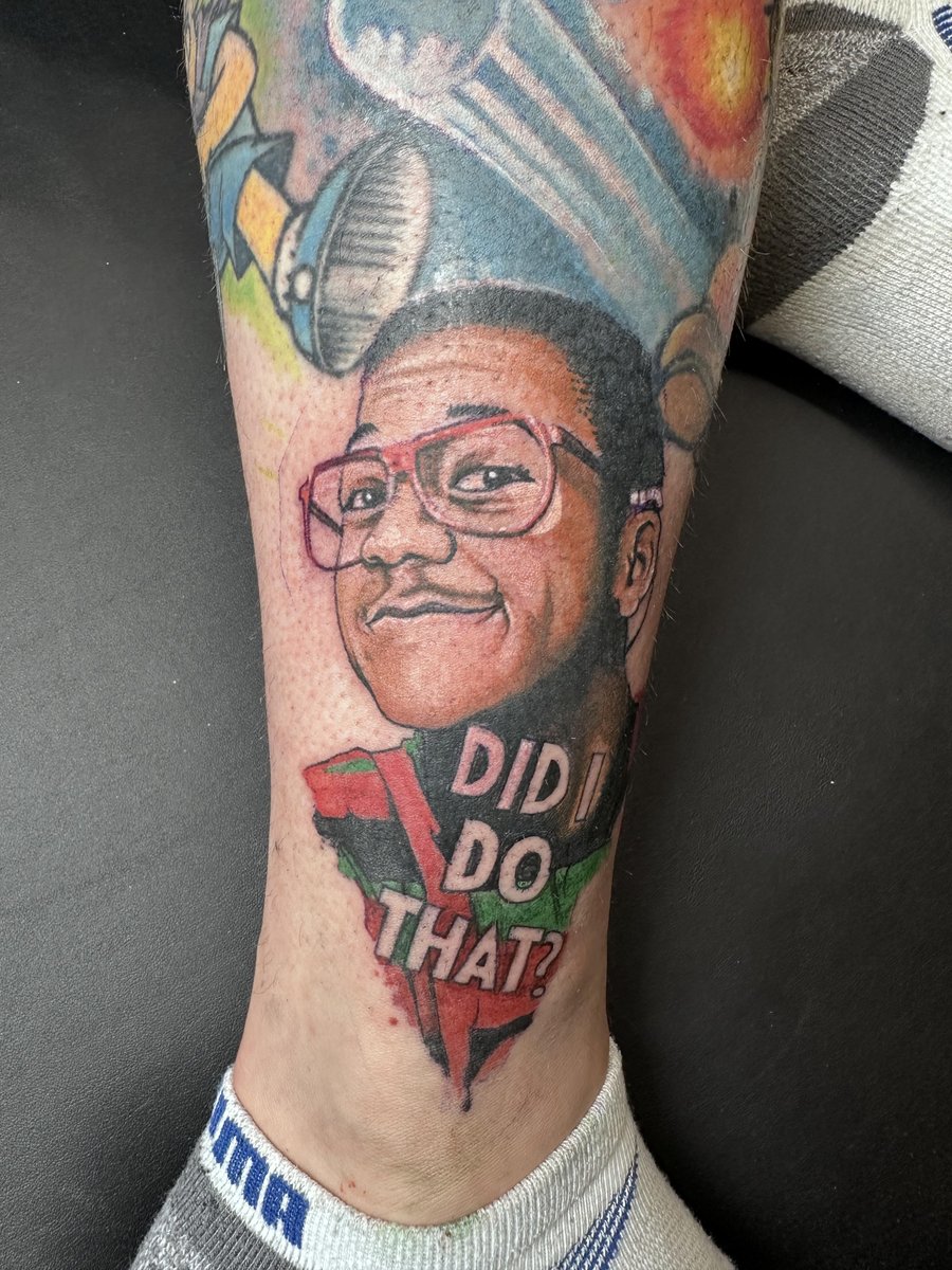 Photo of the tattoo titled Nostalgic Steve Urkel Tribute