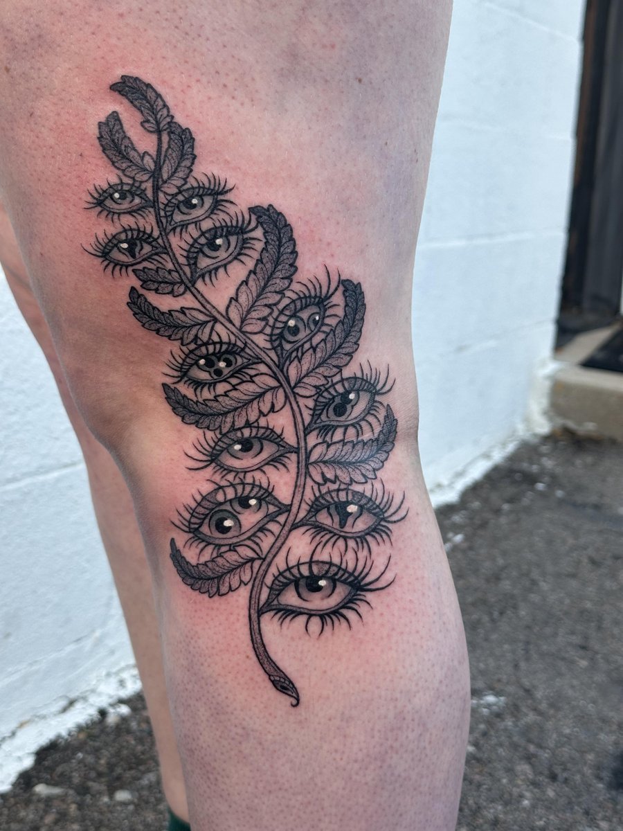 Photo of the tattoo titled Matching Eyeball Ferns