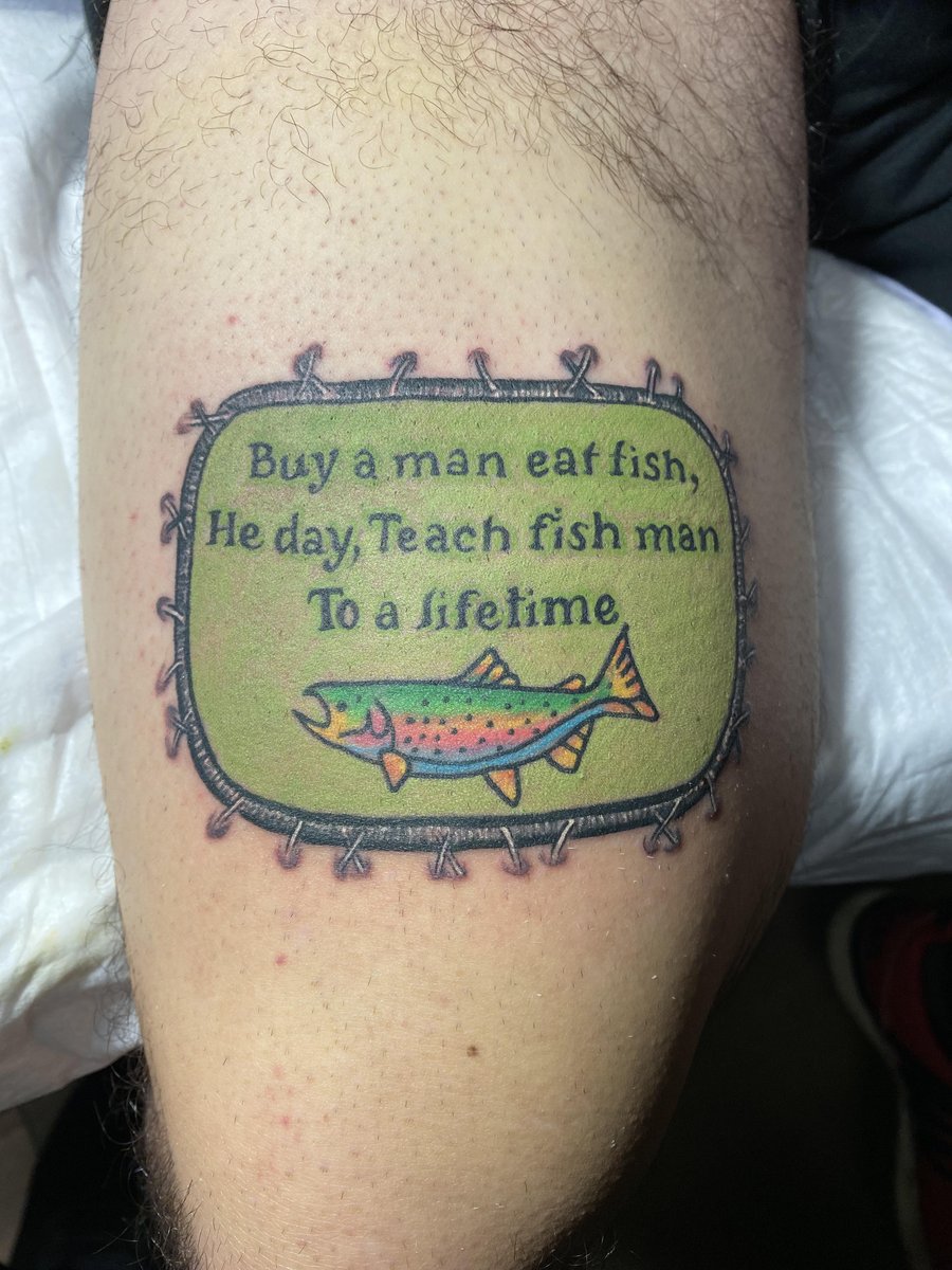 Photo of the tattoo titled Thigh Patch Design