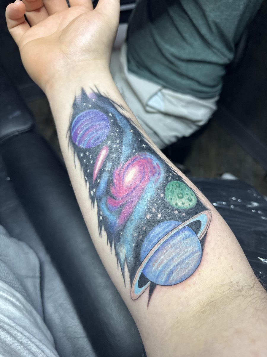 Photo of the tattoo titled My Space-Themed Tribute
