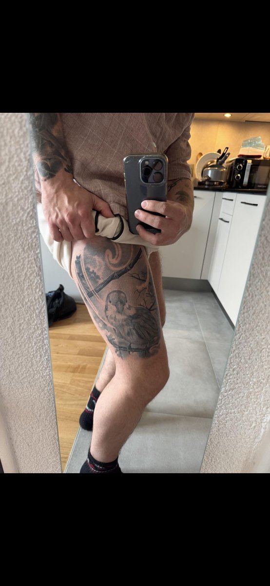 Photo of the tattoo titled Bird Tattoo Progress