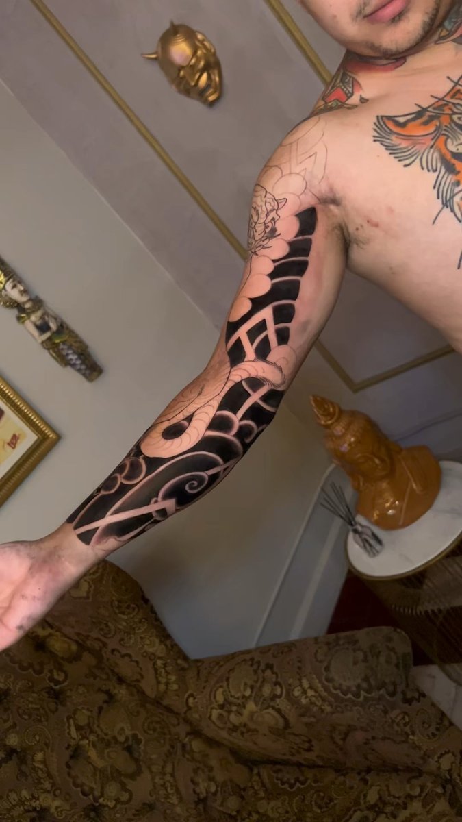Photo of the tattoo titled Tora Sleeve - Costa Rican Art