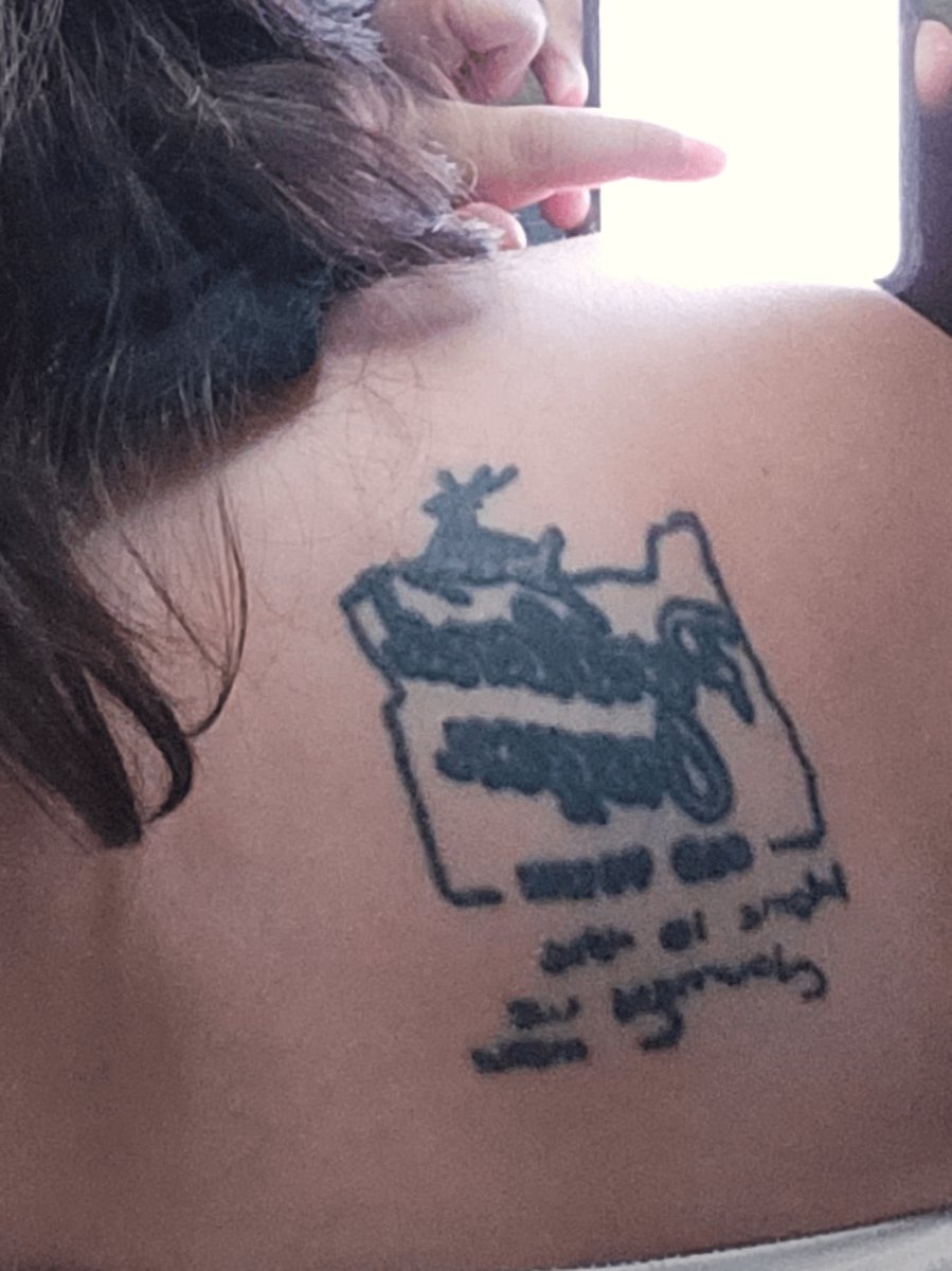 Photo of the tattoo titled Memorializing First Solo Trip