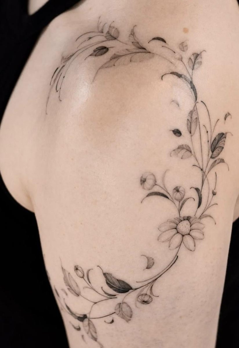 Photo of the tattoo titled Questioning Fine Line Tattoo Aging