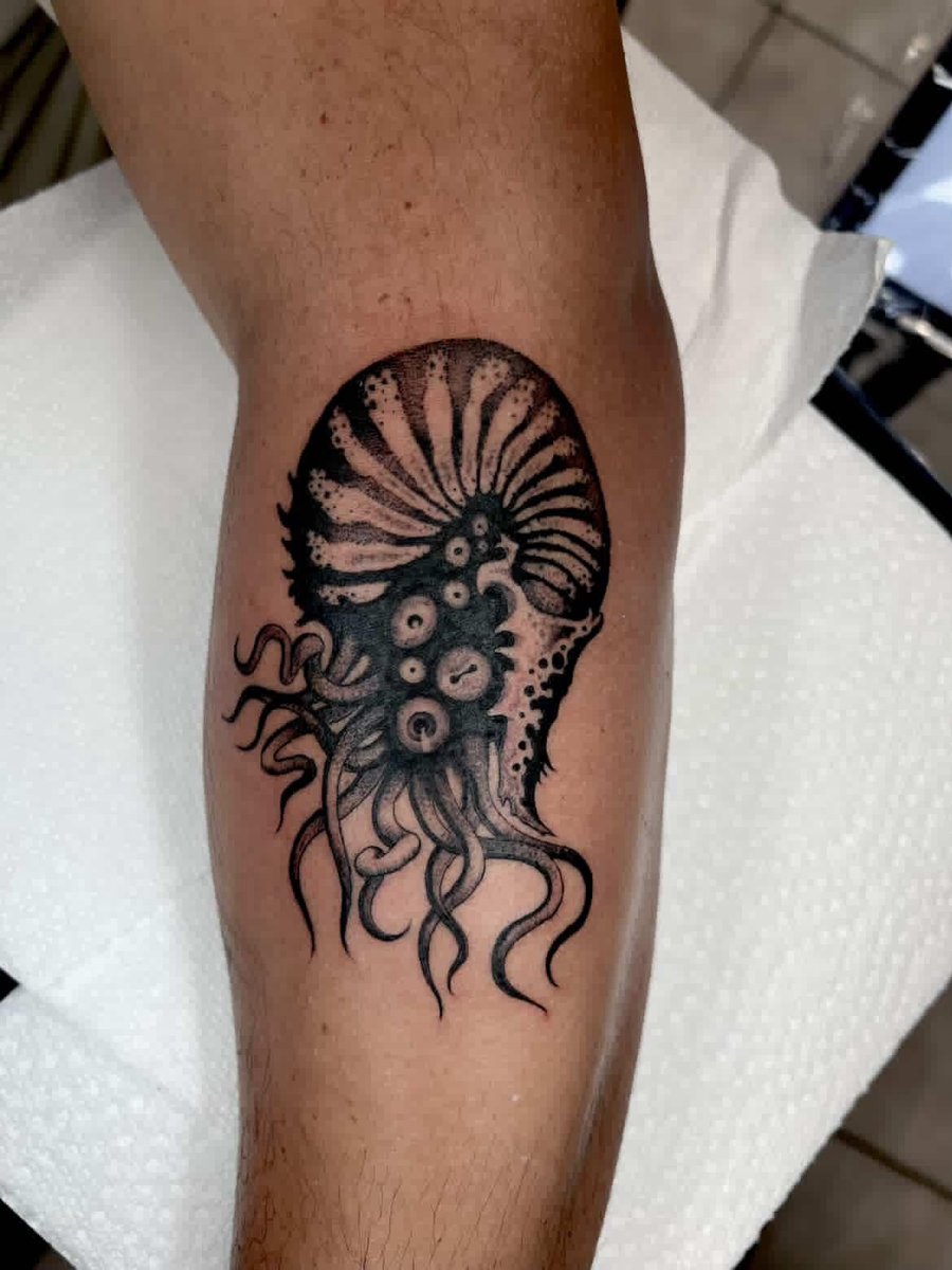 Photo of the tattoo titled The Nautilus from Hell