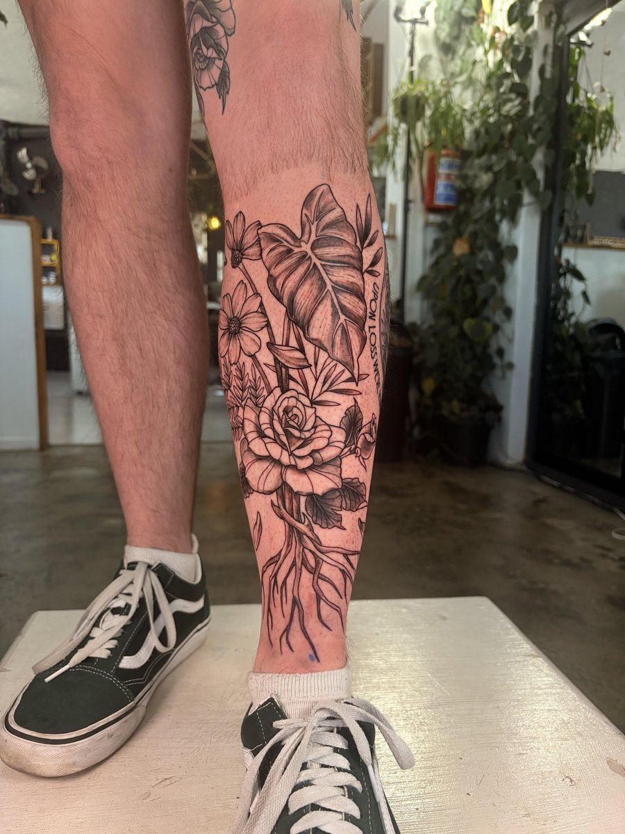 Photo of the tattoo titled New Shin Piece in Johannesburg