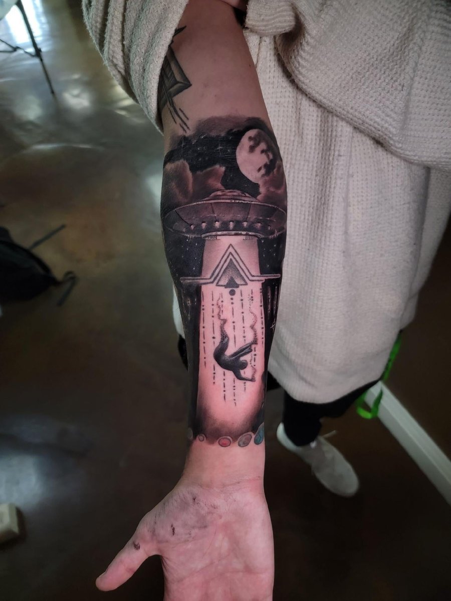 Photo of the tattoo titled Cover Up Floating Man Question