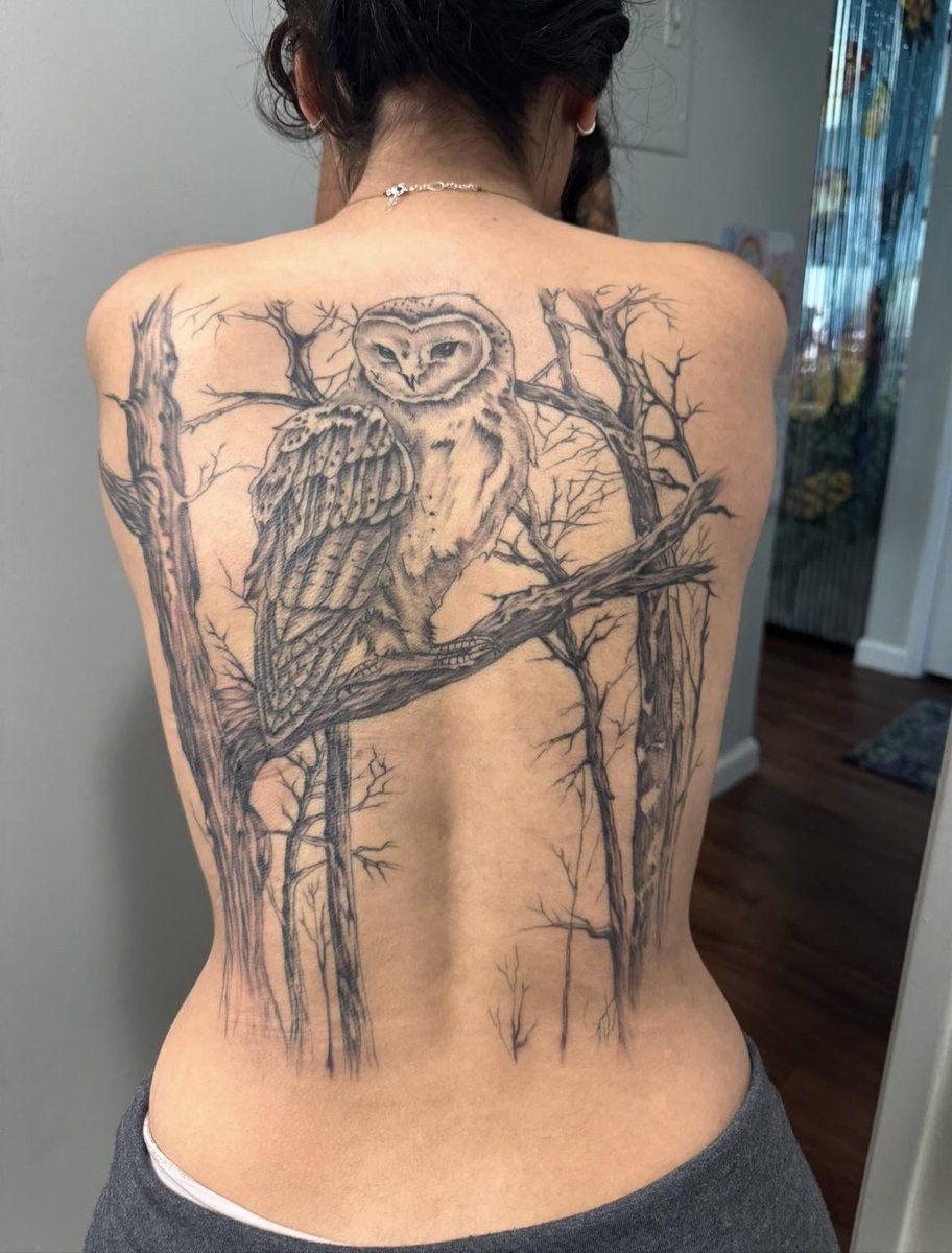 Photo of the tattoo titled Seeking Ideas for Owl Tattoo Finish