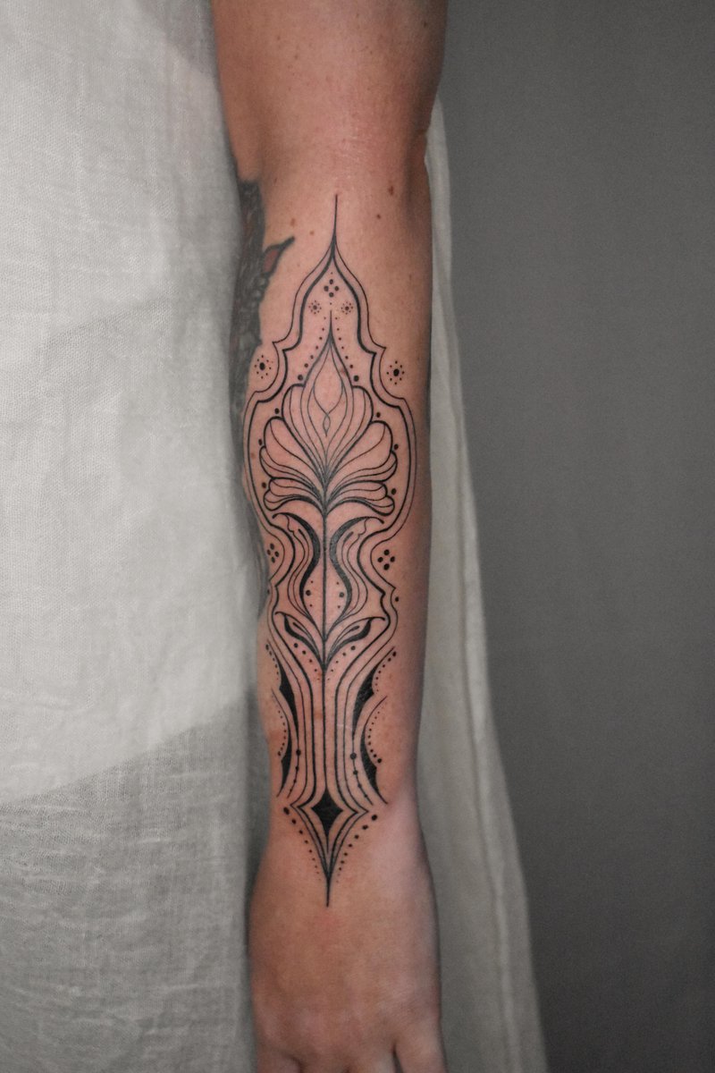 Photo of the tattoo titled Ornamental Forearm Artistry