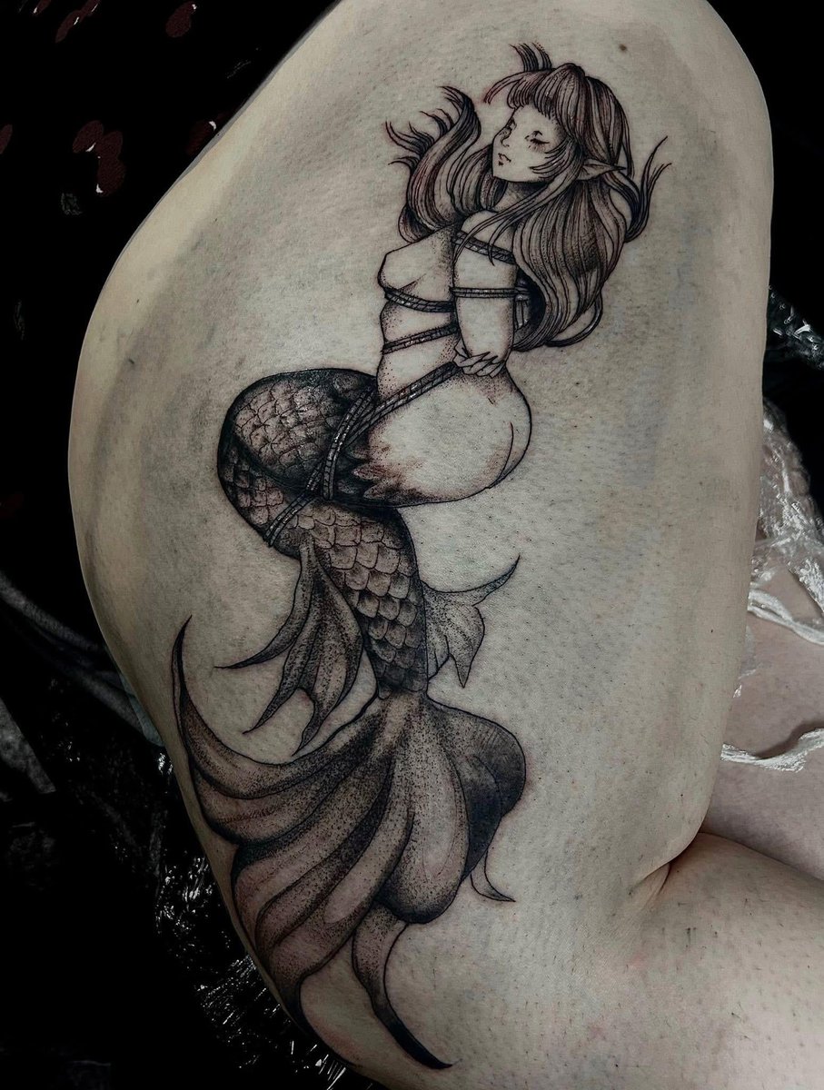 Photo of the tattoo titled Shibari Anime Mermaid